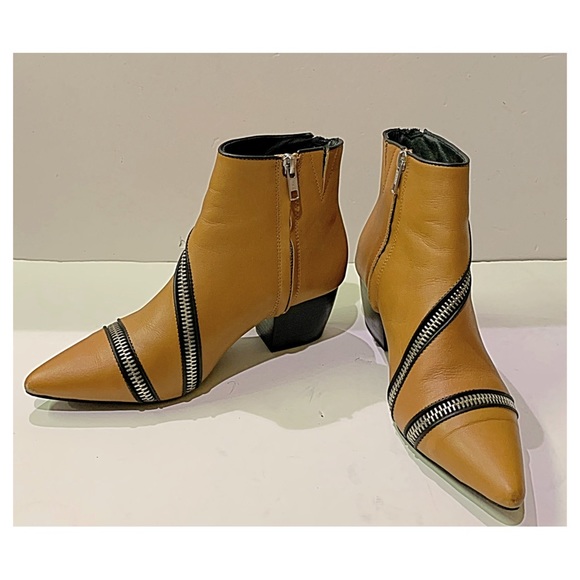 SOL SANA Boot Diego Burn Caramel color Leather Boots Size 6 - Picture 3 of 11